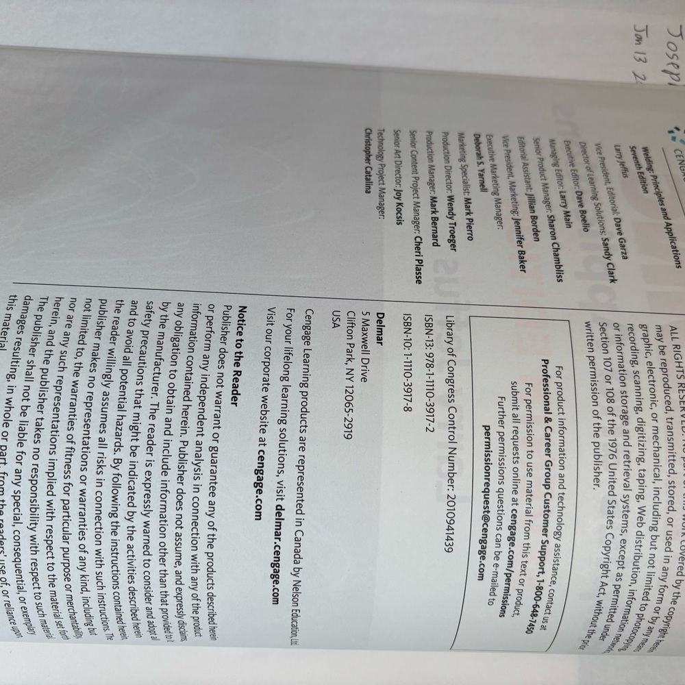 Welding principles and applications seventh edition by Larry Jeffus,used book - Picture 4 of 7